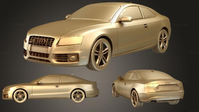 Автомобили и транспорт (Audi S5 Купе 2009, CARS_0622) 3D модель для ЧПУ станка